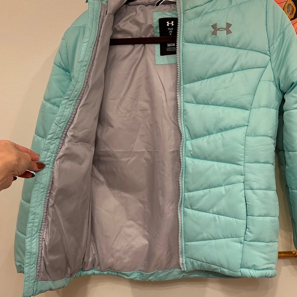 Under Armour Kids Puffer Jacket - Aqua - Picture 3 of 3